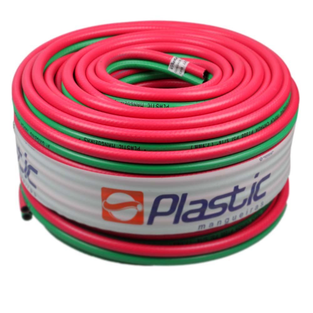 Imagem ilustrativa: MANGUEIRA DUPLA 5/16 OXIG E ACET PLASTIC